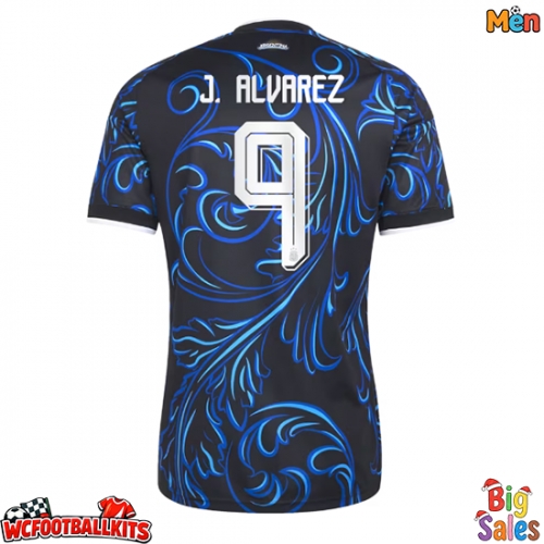 Argentina Julian Alvarez #9 Replica Away Stadium Shirt World Cup 2026 Short Sleeve